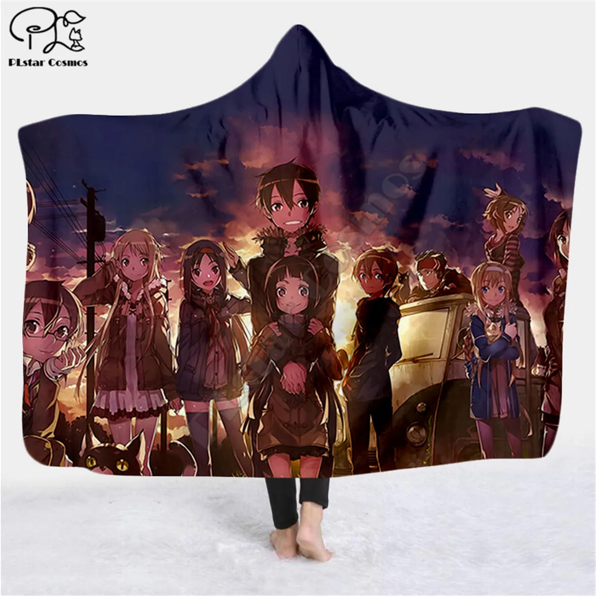 Anime characters pattern Character Hooded Blanket Adult colorful child Sherpa Fleece Wearable Blanket Microfiber Bedding style-4
Anime characters pattern Character Hooded Blanket Adult colorful child Sherpa Fleece Wearable Blanket Microfiber Bedding style-4