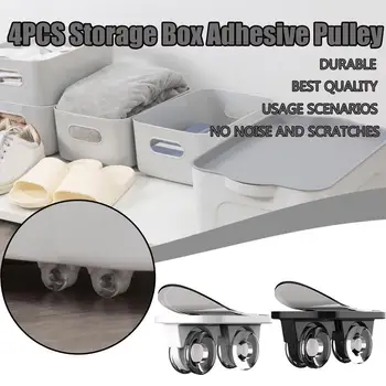 Novel 4pcs Adhesive Casters Pulley Rollers For Cabinet Drawer Storage Box Trash Can Small Furniture Hardware Directional Wheels
Novel 4pcs Adhesive Casters Pulley Rollers For Cabinet Drawer Storage Box Trash Can Small Furniture Hardware Directional Wheels