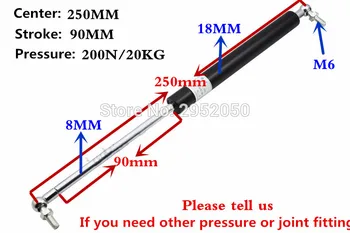 Free shipping 200N/20N force 250mm central distance, 90 mm stroke, pneumatic Gas Spring, Lift Prop Gas Spring Damper
Free shipping 200N/20N force 250mm central distance, 90 mm stroke, pneumatic Gas Spring, Lift Prop Gas Spring Damper