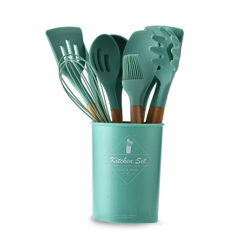 12Pcs Silicone Kitchen Utensils Set Spatula Soup Spoon Cooking Tools Set Kitchen Tools
12Pcs Silicone Kitchen Utensils Set Spatula Soup Spoon Cooking Tools Set Kitchen Tools