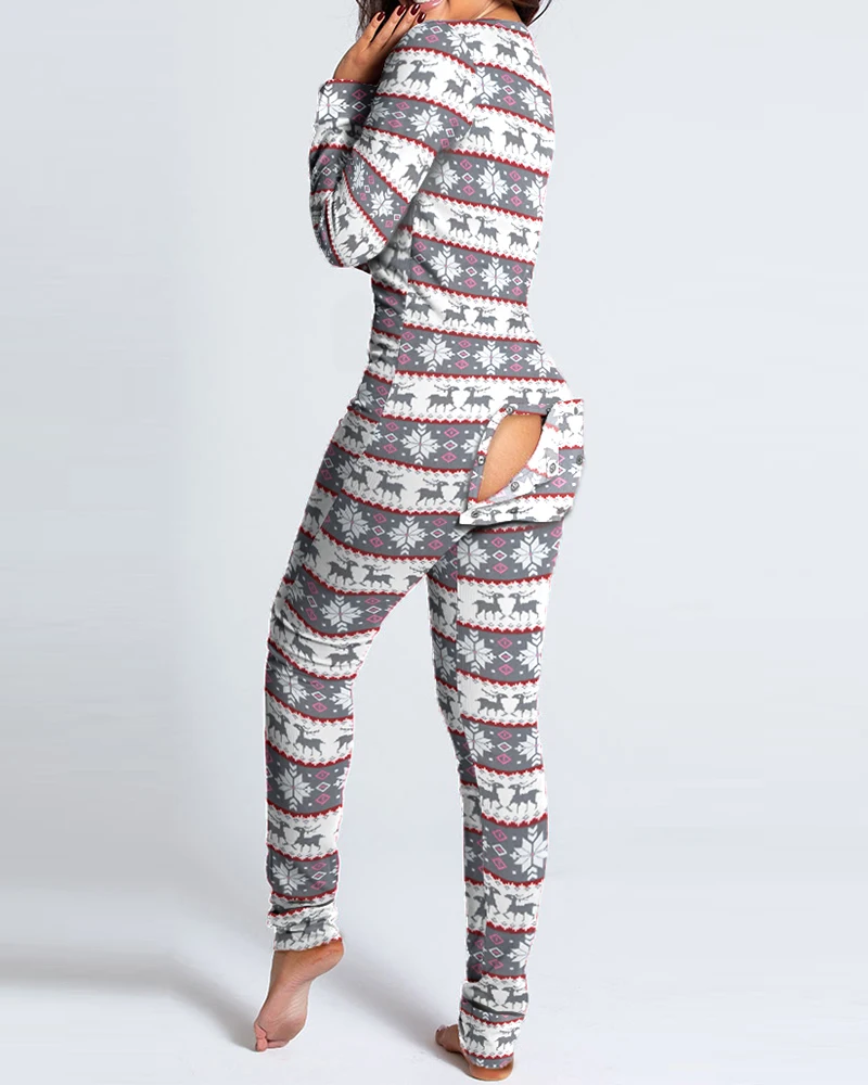 2021 New Year Christmas Xmas Functional Buttoned Flap Printed Adults Pajamas Suit One Piece Sleevewear Detachable Jumpsuits
2021 New Year Christmas Xmas Functional Buttoned Flap Printed Adults Pajamas Suit One Piece Sleevewear Detachable Jumpsuits