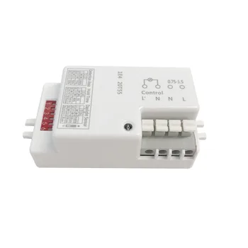 

AC 220V 2-2000Lux Adjustable Microwave Radar Sensor Switch Body Motion Detector Delay Relay switch LED Light sensor switch