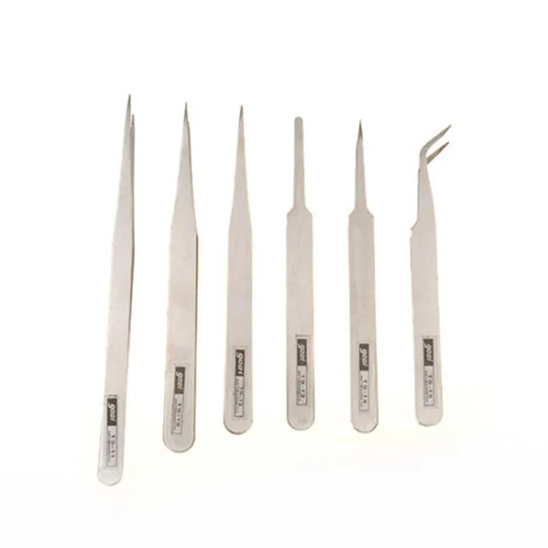 6Pcs Nail Forceps With Stainless Steel For Females Repairing Eyelash Eyebrow Straight Curved Manicure Tweezers
6Pcs Nail Forceps With Stainless Steel For Females Repairing Eyelash Eyebrow Straight Curved Manicure Tweezers