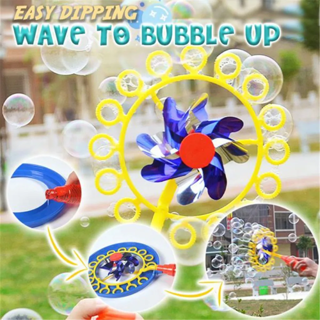 Two-in-one Bubble stick windmill Magic Portable Bubble stick Children Bubble Wand Toy Children's outdoor play toys Party Games
Two-in-one Bubble stick windmill Magic Portable Bubble stick Children Bubble Wand Toy Children's outdoor play toys Party Games