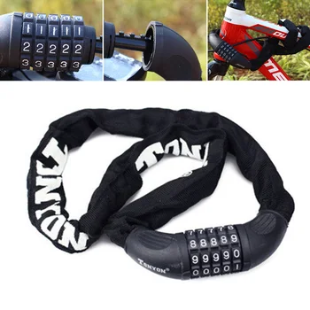 Five-digit password Five-Digit Code Lock Password lock Mountain bike lock 6*900mm Black New
Five-digit password Five-Digit Code Lock Password lock Mountain bike lock 6*900mm Black New