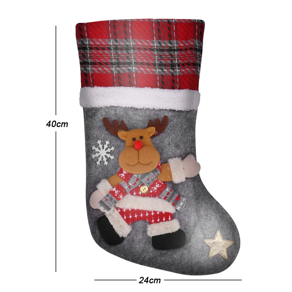 christmas decorative sock child gift bag candy socks santa claus