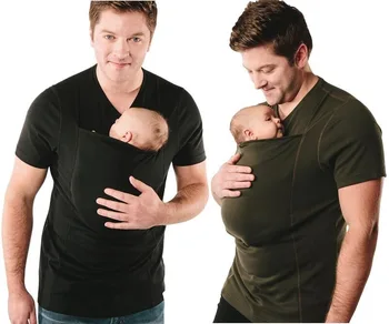 man nursing top Kangaroo Dad Multi-Function Clothes Kangaroo V-neck Leisure T-shirt Male nursing T-shirt protect baby
man nursing top Kangaroo Dad Multi-Function Clothes Kangaroo V-neck Leisure T-shirt Male nursing T-shirt protect baby