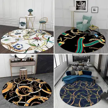 Fashion Modern Chain Zebra Striped Leopard Print Living Room Bedroom Non-slip Round Mat Carpet
Fashion Modern Chain Zebra Striped Leopard Print Living Room Bedroom Non-slip Round Mat Carpet