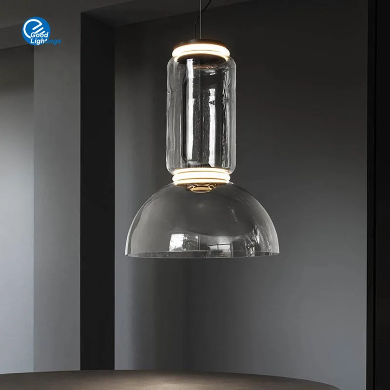 Подвесной светильник из тяжелого стекла в итальянском стиле современный