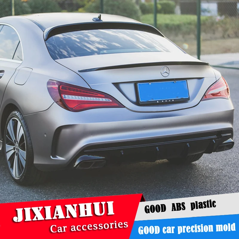 Spoiler Arri/èRe en Fibre De Carbone pour Convient pour Mercedes CLA CLA200 220 260 W117,Spoiler De Coffre,Aileron De Coffre,L/èVre Arri/èRe De Voiture,Red
