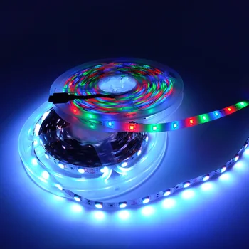 RGB LED Strip Light 5050 2835 DC12V Neon Ribbon Waterproof Flexible LED Diode Tape 60LEDs/m 5M 12V LED Strip for Home Decoration
RGB LED Strip Light 5050 2835 DC12V Neon Ribbon Waterproof Flexible LED Diode Tape 60LEDs/m 5M 12V LED Strip for Home Decoration