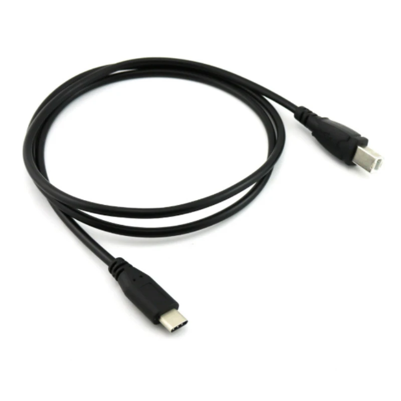 USB 3.1 Type C Штекерный разъем к 2 0 B Тип кабель для передачи данных адаптер жестких