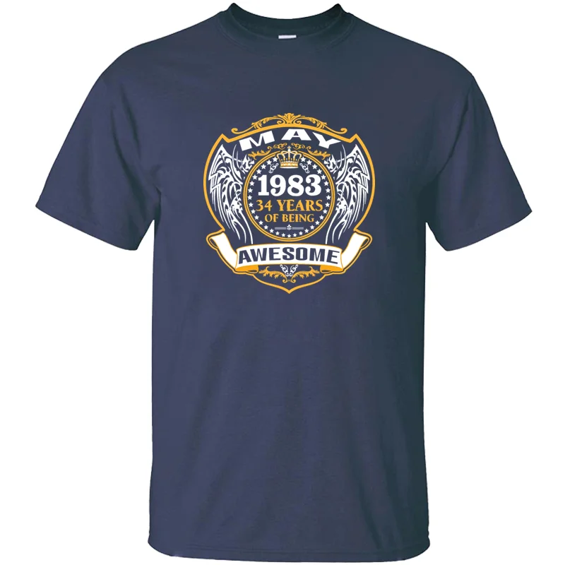 New Arrival Funny 1983 34 Years Of Being Awesome May T Shirt For Mens Classical Outfit Army Green Comics T-Shirts 2019 
New Arrival Funny 1983 34 Years Of Being Awesome May T Shirt For Mens Classical Outfit Army Green Comics T-Shirts 2019