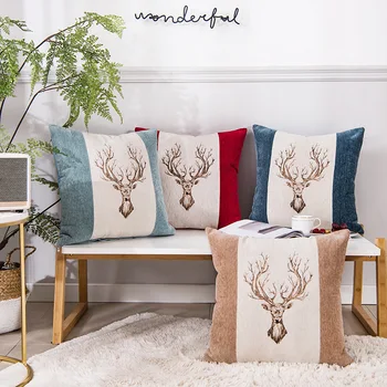 Chenille Deer Embroidery Pillow Cushion Cover New 2020 Home housse de coussin Sofa Chair Bed Car Decorative Throw Pillowcase 
Chenille Deer Embroidery Pillow Cushion Cover New 2020 Home housse de coussin Sofa Chair Bed Car Decorative Throw Pillowcase