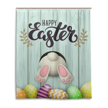 Easter Bunny Tail Eggs Blue Wooden Shower CurtainEaster Rabbit Eggs Spring Colorful Bathroom Curtain Set with Hooks Bath
Easter Bunny Tail Eggs Blue Wooden Shower CurtainEaster Rabbit Eggs Spring Colorful Bathroom Curtain Set with Hooks Bath