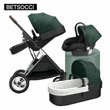 

BETSOCCI baby stroller 2 in 1 3 in 1 two way baby stroller four-wheel stroller Russia free shipping