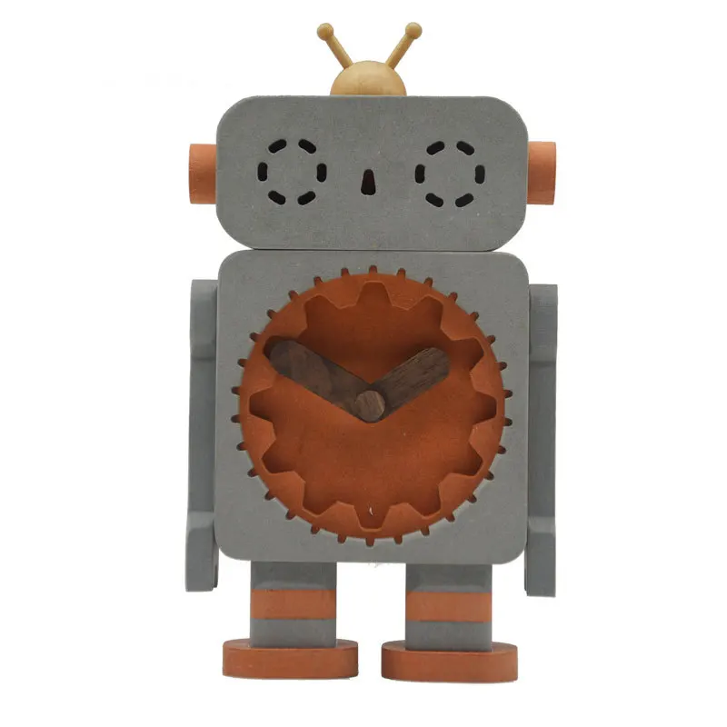 New Robot Alarm Clock Home Bedroom Mute Bedside HDF Desk Alarm Clock Simple Modern Decoration Clocks Home Living Room Decor
New Robot Alarm Clock Home Bedroom Mute Bedside HDF Desk Alarm Clock Simple Modern Decoration Clocks Home Living Room Decor