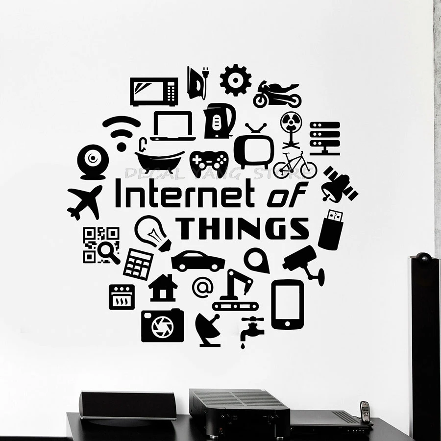 Internet of Things Wall Decal Quote Hi Tech IT Geek Vinyl Wall Sticker Teenager Bedroom Computer Classroom Interior Decor 1439
Internet of Things Wall Decal Quote Hi Tech IT Geek Vinyl Wall Sticker Teenager Bedroom Computer Classroom Interior Decor 1439