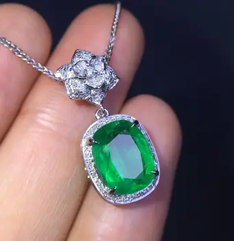 Fine Jewelry Real 18K Gold AU750 G18K Natural Emerald Pendant 2.63ct Emearld Gold Diamond Pendant Gemstone Necklaces for Women
Fine Jewelry Real 18K Gold AU750 G18K Natural Emerald Pendant 2.63ct Emearld Gold Diamond Pendant Gemstone Necklaces for Women