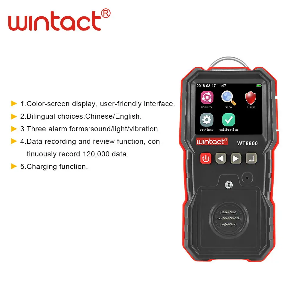 Professional portable o2 oxygen gas detector with 120000 groups data logging and sound light vibration alarm
Professional portable o2 oxygen gas detector with 120000 groups data logging and sound light vibration alarm