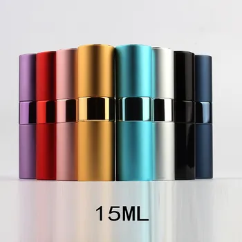 Factory Price 15ml Perfume Bottle Glass Liner Rotatable Shell Empty Atomizer Aluminum Makeup Remover Colorful Fine Mist Pump
Factory Price 15ml Perfume Bottle Glass Liner Rotatable Shell Empty Atomizer Aluminum Makeup Remover Colorful Fine Mist Pump