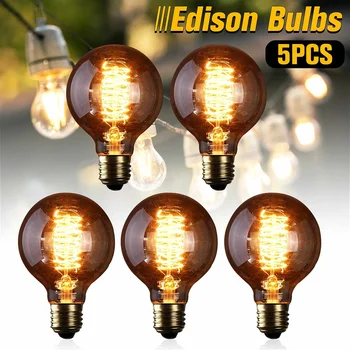 5PCS 80mm x 118mm Incandescent Bulb E27 G80 60W Globe Retro Edison Light Bulb 110V Warm White Lighting Color
5PCS 80mm x 118mm Incandescent Bulb E27 G80 60W Globe Retro Edison Light Bulb 110V Warm White Lighting Color