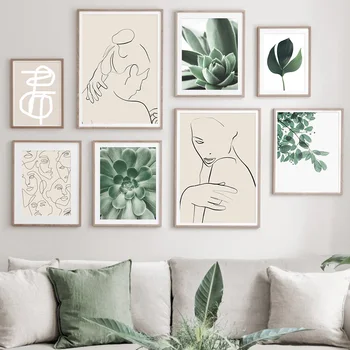 Green Leaf Plants Abstract Girl Curve Wall Art Canvas Painting Nordic Posters And Prints Wall Pictures For Living Room Decor
Green Leaf Plants Abstract Girl Curve Wall Art Canvas Painting Nordic Posters And Prints Wall Pictures For Living Room Decor