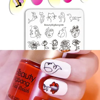 2020 BEAUTYBIGBANG Girl 6*6cm Square Flower Nail Stamping Plates Animal good for both beginners and pros on nail art DIY
2020 BEAUTYBIGBANG Girl 6*6cm Square Flower Nail Stamping Plates Animal good for both beginners and pros on nail art DIY