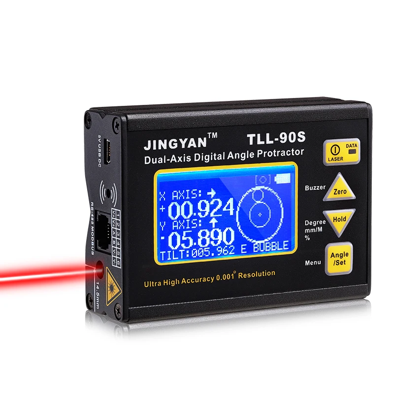 Jingyan High Precision 0.005 Laser Electron Level Instrument TLL-90S Digital Display Biaxial Inclinometer digital protractor
Jingyan High Precision 0.005 Laser Electron Level Instrument TLL-90S Digital Display Biaxial Inclinometer digital protractor