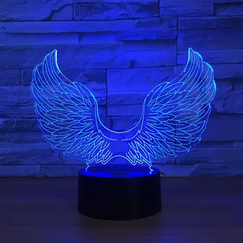 3D Led Bedside Night Light Angel Wings Shape Usb Table Lamp 7 Color Change Home Decoration Bedroom Sleep Lighting Fixture Gifts
3D Led Bedside Night Light Angel Wings Shape Usb Table Lamp 7 Color Change Home Decoration Bedroom Sleep Lighting Fixture Gifts