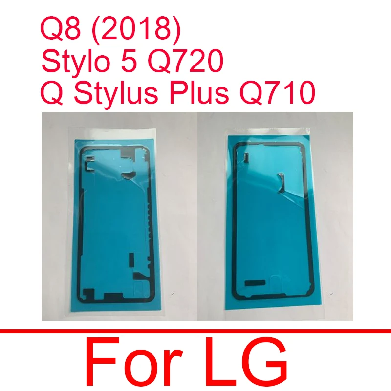 

Наклейка на заднюю крышку батарейного отсека для LG Q8 2018 Stylo 5 Q720 Q Stylus Plus Q710, клейкая лента на заднюю крышку батарейного отсека