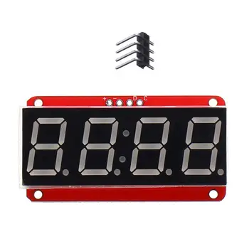 LEORY 1PCS 4-bit 0.56 Inch 7-segment LED Digital Tube Module I2C Control 2-line Control HT16K33 LED Display Module
LEORY 1PCS 4-bit 0.56 Inch 7-segment LED Digital Tube Module I2C Control 2-line Control HT16K33 LED Display Module
