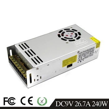 Small Volume Single Output 9V 26.7A 240W Switching Power Supply AC 110 220V Input To DC9V SMPS for Led Strip Lamp Light CNC CCTV
Small Volume Single Output 9V 26.7A 240W Switching Power Supply AC 110 220V Input To DC9V SMPS for Led Strip Lamp Light CNC CCTV