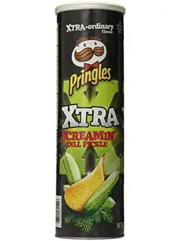 Pringles - Xtra Screamin' Dill Pickle (169g)
Pringles - Xtra Screamin' Dill Pickle (169g)
