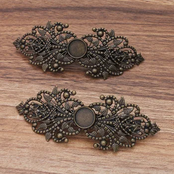 2PCS Bronze plated metal hair clip setting tray fit 12mm cameo cabochon base diy hair pin accessories for jewelry
2PCS Bronze plated metal hair clip setting tray fit 12mm cameo cabochon base diy hair pin accessories for jewelry