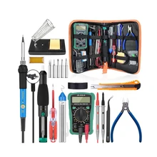 60W Electric Soldering Iron Kit Adjustable Temperature Soldering Station Iron Stand Desoldeirng Pump Welding Tools Welding Set
60W Electric Soldering Iron Kit Adjustable Temperature Soldering Station Iron Stand Desoldeirng Pump Welding Tools Welding Set