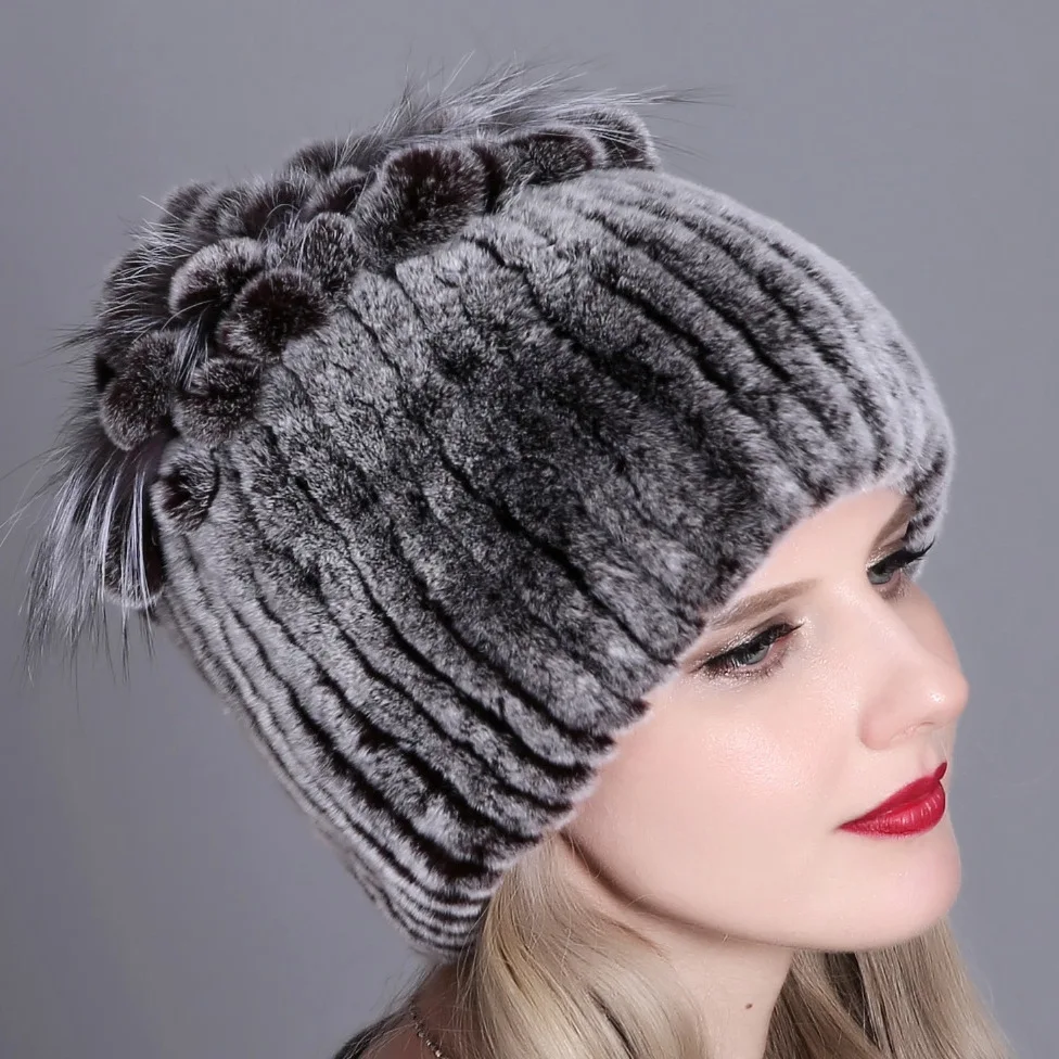 Brand New Fashion Warm Beanies Cap Women Fur Hat For Winter Natural Rex Rabbit Fox Fur Cap Russian Female Fur Headgear
Brand New Fashion Warm Beanies Cap Women Fur Hat For Winter Natural Rex Rabbit Fox Fur Cap Russian Female Fur Headgear