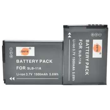 

DSTE 2PCS SLB-11A Camera Battery for Samsung WB1000 WB5000 CL65 CL80 HZ25W ST1000 TL240 TL320 Digital Camera