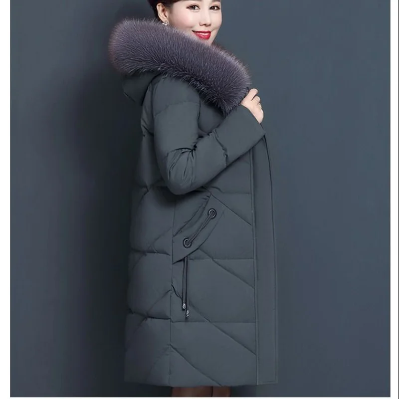 2020 New Casual autumn winter women long parkas Warm hooded long sleeve female jacket High street large size Down Jackets
2020 New Casual autumn winter women long parkas Warm hooded long sleeve female jacket High street large size Down Jackets