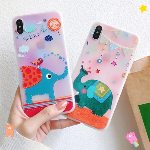 Gimfun Cute Cartoon Elephant Phone Case for Iphone X Xs Xsmax Xr Matte Soft Tpu Case for Iphone 6s 7 8plus Painted Back Cover
Gimfun Cute Cartoon Elephant Phone Case for Iphone X Xs Xsmax Xr Matte Soft Tpu Case for Iphone 6s 7 8plus Painted Back Cover
