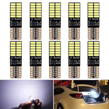 10x new T10 W5W LED Bulbs Dome LED Car Glove Box Mirror Light Auto Interior Lighting 194 168 12V 6000K White 4014 24SMD Lamp
10x new T10 W5W LED Bulbs Dome LED Car Glove Box Mirror Light Auto Interior Lighting 194 168 12V 6000K White 4014 24SMD Lamp