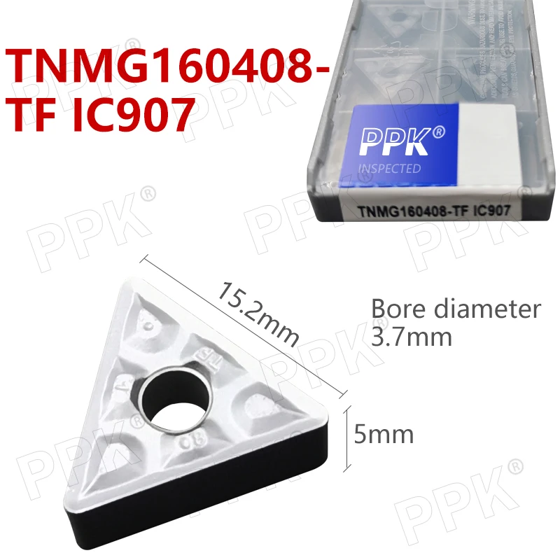 TNMG160408- TF IC907 External Turning Tools Carbide insert Lathe cutter Tool Tokarnyy turning insert
TNMG160408- TF IC907 External Turning Tools Carbide insert Lathe cutter Tool Tokarnyy turning insert