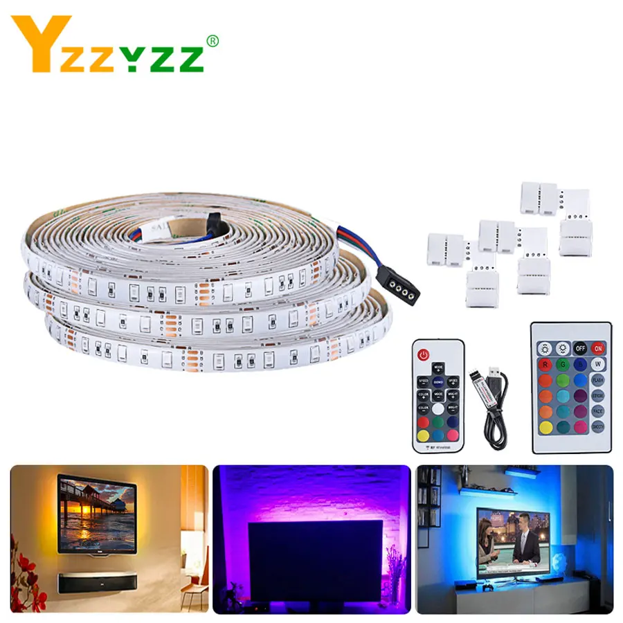 USB LED Strip Lamp 5050SMD 5V USB Flexible LED Light Tape Ribbon 1M 2M 3M 4M 5M HDTV TV Desktop Screen Backlight Bias Lighting
USB LED Strip Lamp 5050SMD 5V USB Flexible LED Light Tape Ribbon 1M 2M 3M 4M 5M HDTV TV Desktop Screen Backlight Bias Lighting