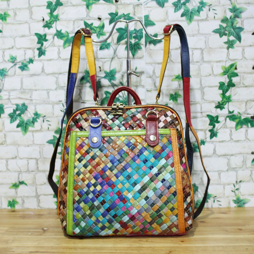 2019 New Style Weaving WOMEN'S Bag Sheepskin Backpack Korean-style Style Girl'S Backpack WOMEN'S Leather Bags
2019 New Style Weaving WOMEN'S Bag Sheepskin Backpack Korean-style Style Girl'S Backpack WOMEN'S Leather Bags
