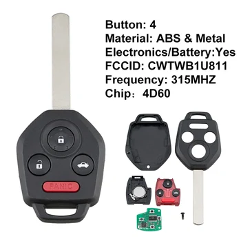 For Subaru Legacy Outback 2011 2012 2013 2014 Car Accessaries Keyless Entry Smart Remote Key Fob 4 Button 4D60 Chip CWTWB1U811
For Subaru Legacy Outback 2011 2012 2013 2014 Car Accessaries Keyless Entry Smart Remote Key Fob 4 Button 4D60 Chip CWTWB1U811
