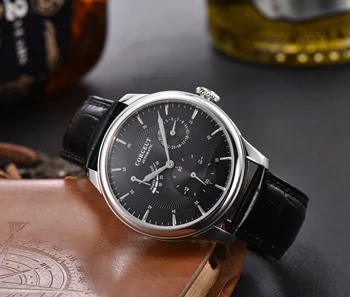 Mens watch Power Reserve Corgeut black dial 40mm mens seagull automatic mechanical wristwatches date waterproof Stainless steel
Mens watch Power Reserve Corgeut black dial 40mm mens seagull automatic mechanical wristwatches date waterproof Stainless steel