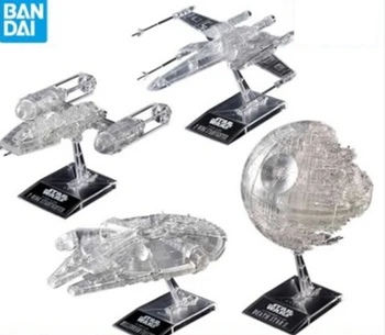Bandai model 58212 Star Wars EP6 Death Star Falcon Transparent PVC Assembled model
Bandai model 58212 Star Wars EP6 Death Star Falcon Transparent PVC Assembled model