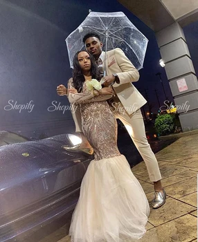 Long Prom Dresses 2020 Sparkly Mermaid Long Sleeve Black Girl African Women Rose Gold Gala Prom Dress
Long Prom Dresses 2020 Sparkly Mermaid Long Sleeve Black Girl African Women Rose Gold Gala Prom Dress