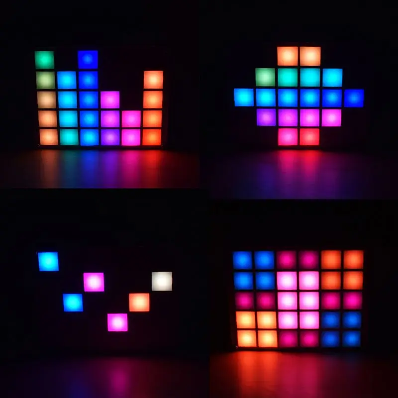 LED Digital Music Spectrum Display DIY Kit Module LED Equalizer Music Spectrum Colorful Palette Clock DIY Electronic Kit
LED Digital Music Spectrum Display DIY Kit Module LED Equalizer Music Spectrum Colorful Palette Clock DIY Electronic Kit