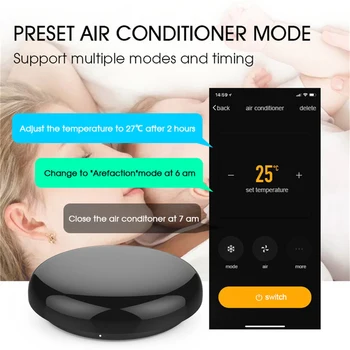 Universal WiFi IR Smart Remote Control Remote Control Work with Siri Alexa Google Home Control Hub for Tuya / SmartLife APP
Universal WiFi IR Smart Remote Control Remote Control Work with Siri Alexa Google Home Control Hub for Tuya / SmartLife APP